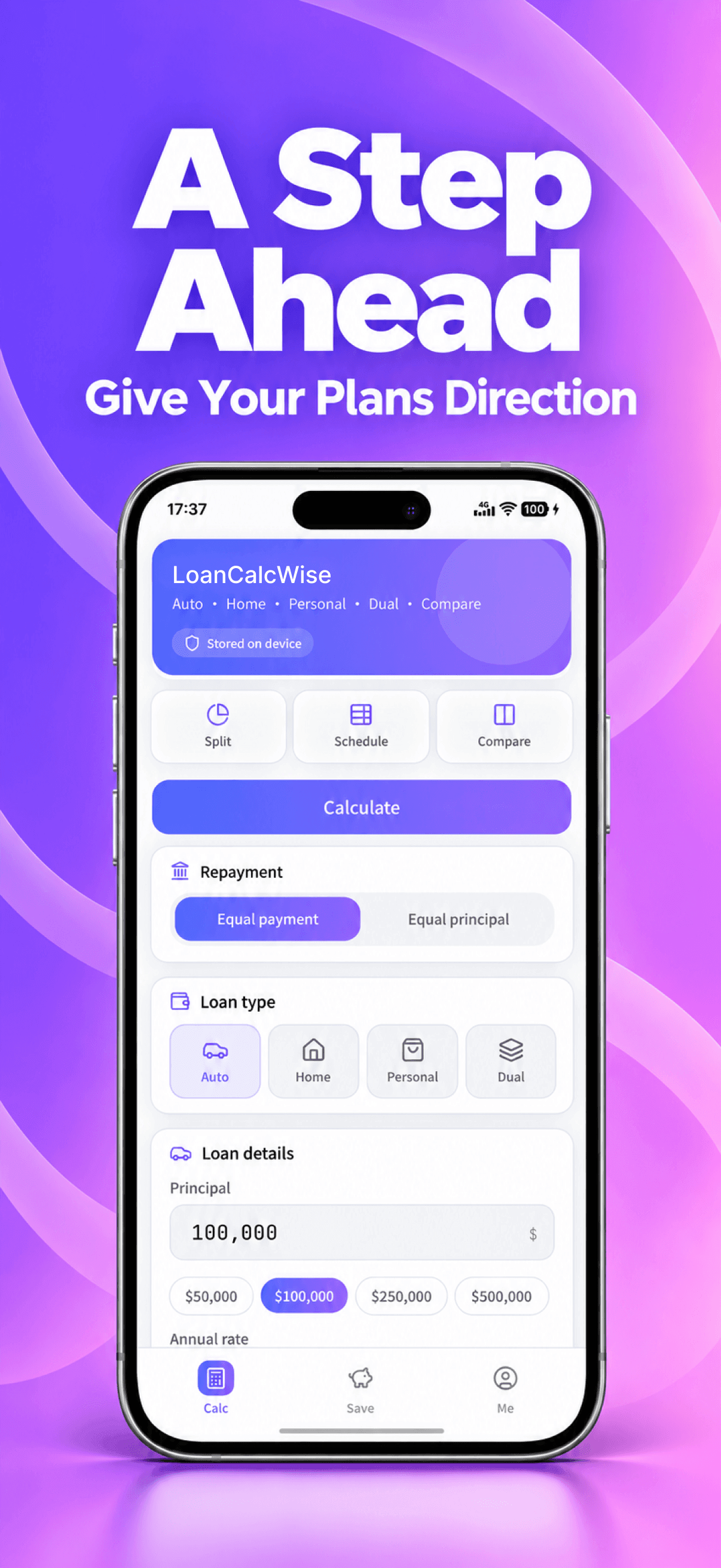 A Step Ahead: LoanCalcWise loan calculator.